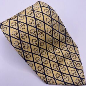 Paolo Gucci Yellow Patterned Men's Tie